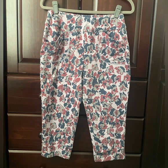 Lori Goldstein French Terry Cropped Printed Joggers - Picture 4 of 12